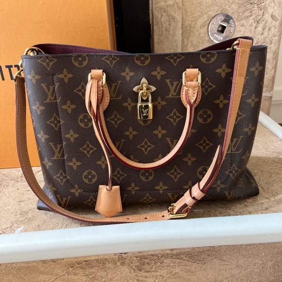 Louis Vuitton Handbags - Louis Vuitton Monogram Canvas Flower Tote Top Handle Shoulder Bag, 2018.